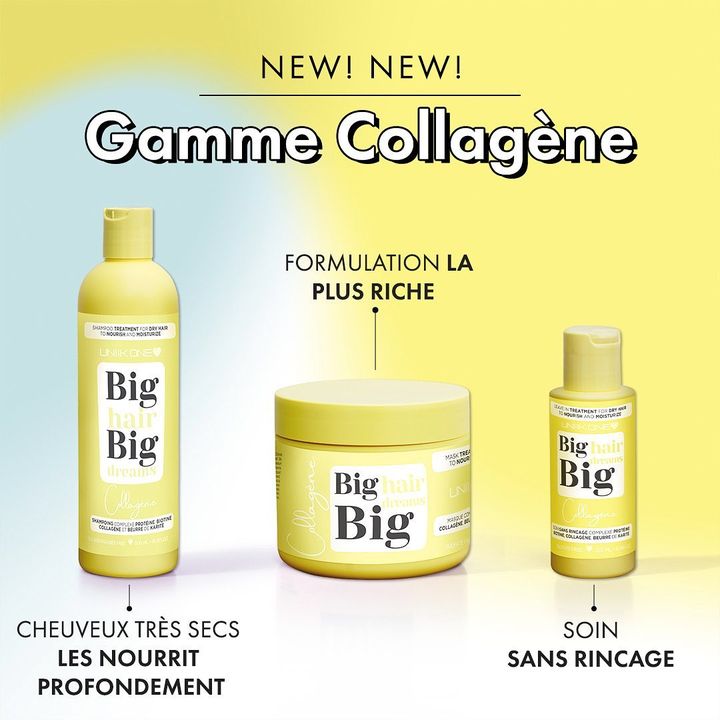 Gamme Collagène - Kit complet - Shampooing, masque et leave-in