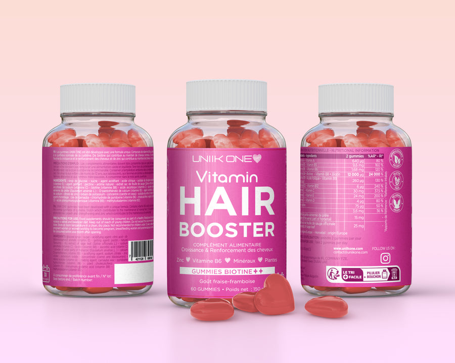 HAIR BOOSTER Vitamin Gummies Biotina x60